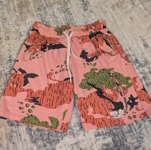 🤑Hurley Pink and Green Athletic Shorts